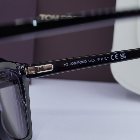 Tom Ford FT5971-B 001 Cat Eye Eyeglasses - Shiny Black 54mm main image 5